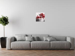 Gario Órás falikép Piros pipacsok Méret: 40 x 40 cm