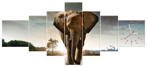 Gario Órás falikép Magányos eros elefánt - 7 részes Méret: 160 x 70 cm