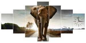 Gario Órás falikép Magányos eros elefánt - 7 részes Méret: 210 x 100 cm