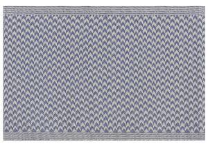 Barátságos Kék Cikk Cakk Mintás Kültéri Szőnyeg 60 x 90 cm MANGO