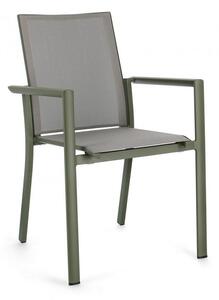 KONNOR II zöld és szürke kerti szék