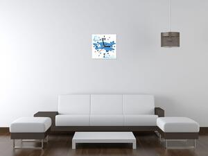 Gario Órás falikép Kék repülogép Méret: 30 x 30 cm
