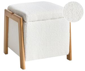Tárolós puff EDLAND Buklé 45 cm 43 cm Fehér
