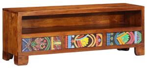 Tömör akácfa többszínű TV-szekrény 110x30x40