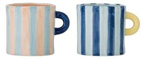 Kék-rózsaszín kerámia bögre szett 2 db-os 250 ml Phoenix – Bloomingville