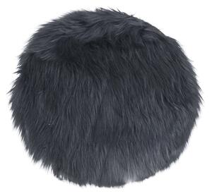 Báránybőr, műbőr, ülőpárna Ø35 cm, Szürke Színű