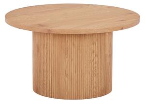 Dohányzóasztal, kerek, natúr 80 cm átmérő, 45 cm magas