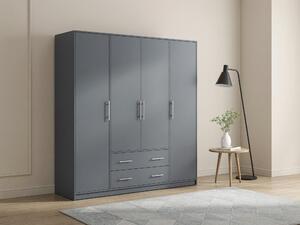 Gardróbszekrény Cavmero 100, Laminált forgácslap, 190x200x56cm, Antracit