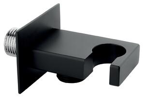 Novaservis Novaservis, Fém zuhanytartó kivezetéssel 1/2", fekete, D/KVADRO-5