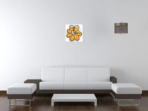 Gario Órás falikép Sárga virágocska Méret: 40 x 40 cm