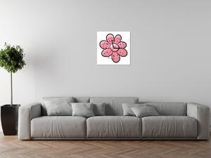 Gario Órás falikép Rózsaszín virágocska Méret: 40 x 40 cm