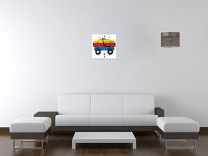 Gario Órás falikép Pótkocsi szénával Méret: 30 x 30 cm