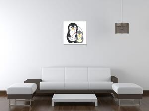 Gario Órás falikép Pingvinek Méret: 40 x 40 cm