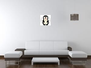 Gario Órás falikép Pingvin Méret: 30 x 30 cm