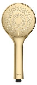 Matt aranyszínű műanyag gazdaságos zuhanyfej ø 11 cm Watersaving System – Wenko