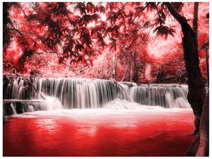 Gario Fotótapéta Vízesés a vörös dzungelben Anyag: Öntapadó, Méret: 200 x 150 cm