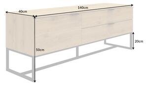 Design TV asztal Valmai 140 cm tölgy utánzata