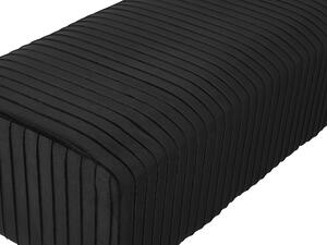 Fekete bársony ülőpad 118 x 42 cm PATERSON