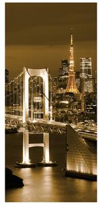 Gario Fotótapéta ajtóra Rainbow Bridge Tokio Anyag: Öntapadó, Méret: 95 x 205 cm