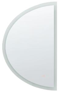 LED fürdőszobai tükör BEZONS 49 cm 80 cm Ezüst