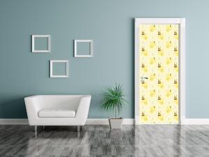 Gario Fotótapéta ajtóra Sárga méhek Anyag: Öntapadó, Méret: 95 x 205 cm