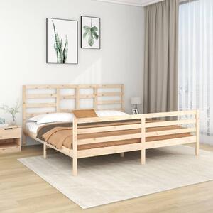 Tömör fa ágykeret matrac nélkül 200 x 200 cm
