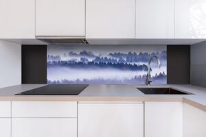 Dibond tábla a konyhapult mögött köd a fák között - 180 x 60 cm ingyenes ragasztó