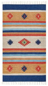 Szőnyeg TARONIK Színes 80 x 150 cm Pamut Kilim