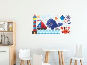 Gario Gyerek falmatrica Tengeri készlet Méret: 200 x 100 cm