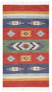 Szőnyeg KAMARIS Színes 80 x 150 cm Pamut Kilim