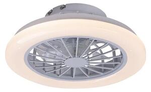 Dalfon ventilátoros mennyezeti lámpa 24w 2200lm ip20 távirányítóval fehér