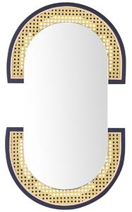 Falitükör STAINS 43 cm 75 cm PE Rattan Természetes