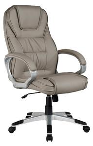 Q-031 Ergonomikus Műbőr Forgószék Szürke TILT