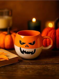 Sinsay - Bögre Halloween mintával - mandarinsárga