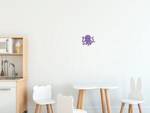 Gario Gyerek falmatrica Szép lila polip Méret: 10 x 10 cm