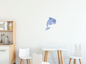 Gario Gyerek falmatrica Szürke delfin Méret: 10 x 10 cm
