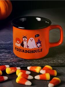 Sinsay - Kerámia bögre füllel Halloweenre - mandarinsárga