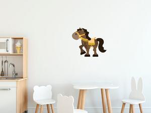 Gario Gyerek falmatrica Barna lovacska Méret: 10 x 10 cm