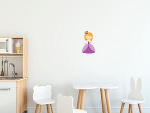 Gario Gyerek falmatrica Kis királyno szép ruhában Méret: 10 x 10 cm