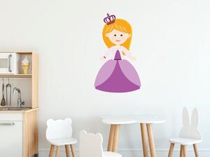 Gario Gyerek falmatrica Kis királyno szép ruhában Méret: 10 x 10 cm