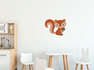 Gario Gyerek falmatrica Piros mókuska Méret: 20 x 20 cm