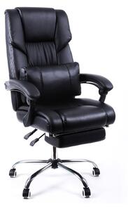 Irodai szék Songmics, fekete, 65x58x(111-116) cm