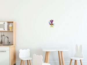 Gario Gyerek falmatrica Lila robot Méret: 20 x 20 cm