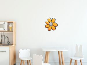 Gario Gyerek falmatrica Szép narancssárga virág Méret: 10 x 10 cm