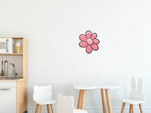 Gario Gyerek falmatrica Rózsaszín virág Méret: 10 x 10 cm