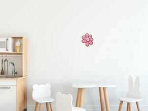 Gario Gyerek falmatrica Rózsaszín virág Méret: 10 x 10 cm