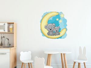 Gario Gyerek falmatrica Mackók a holdon Méret: 10 x 10 cm