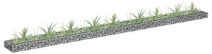 Horganyzott acél gabion magaságyás 360 x 30 x 10 cm
