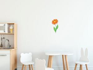 Gario Gyerek falmatrica Gyönyöru narancssárga virág Méret: 10 x 10 cm