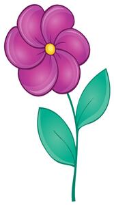 Gario Gyerek falmatrica Szép lila virág Méret: 20 x 20 cm